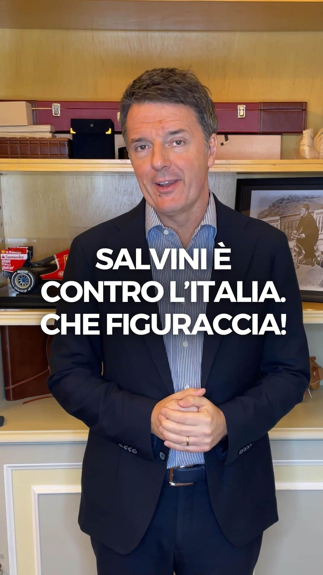 マッテオ・レンツィのインスタグラム：「Paura o speranza? Sovranismo o Stati Uniti d’Europa?  Le idee di Salvini sono il contrario delle nostre」