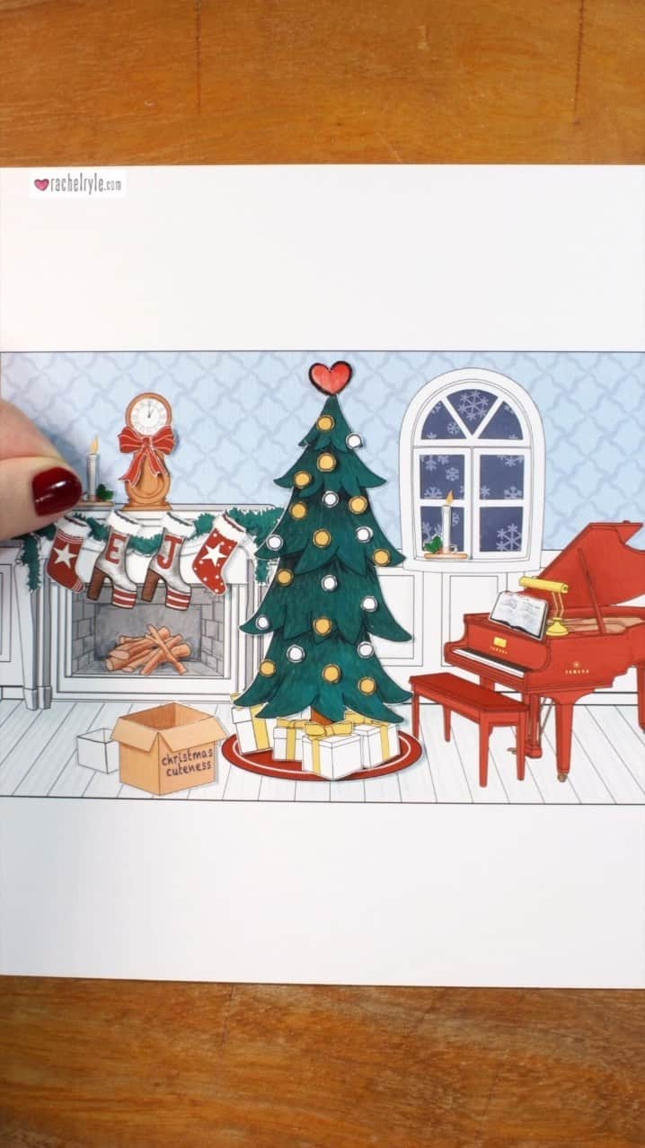 エルトン・ジョンのインスタグラム：「Nothing says Christmas like decking the halls and decorating the tree. Thank you @rachelryle for this beautiful animation which captures all my favourite parts of the holidays! 🎄🎅🏼❄️❤️」