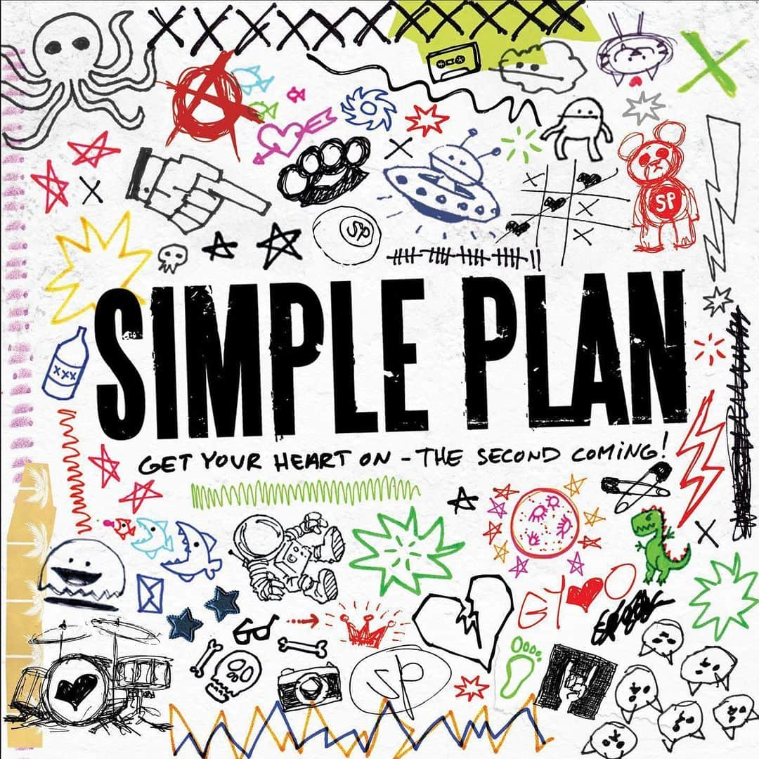 Simple Planのインスタグラム：「Happy (belated) birthday to “Get Your Heart On - The Second Coming” which we can’t believe was released 10 years ago yesterday! 🤯🥳🤩   We wrote so many songs for our fourth album “Get Your Heart On” that we loved but just couldn’t fit onto the original record - so we had to go for round two!   We think there are definitely some underrated gems on this album, do you agree?   Which songs from #GYHOTSC are you giving some extra love to today to celebrate? Which ones do you wanna hear us play live more? 🎉🎉🎉」