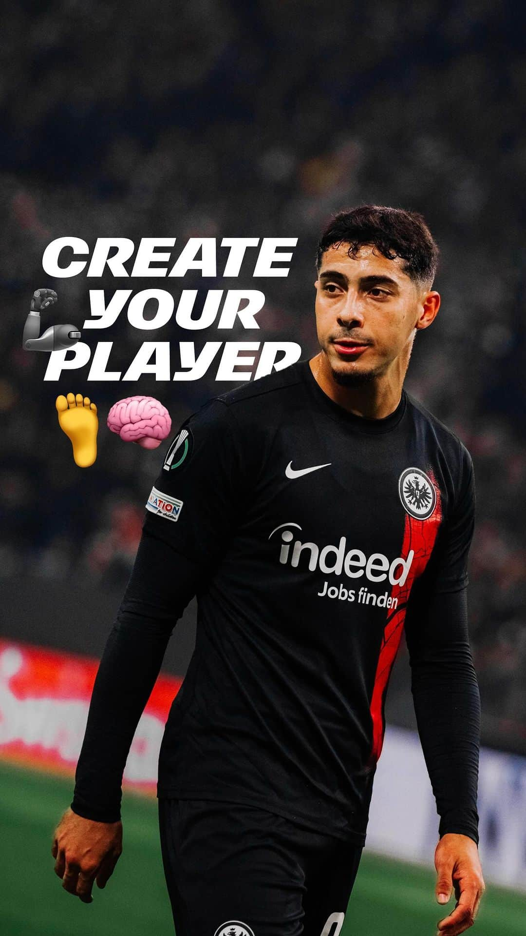 アイントラハト・フランクフルトのインスタグラム：「❓🧠🦾 We asked @fareschaibi28 to create his #SGE player - this is what he answered 😌☝️ • • #Eintracht #Frankfurt #EintrachtFrankfurt」