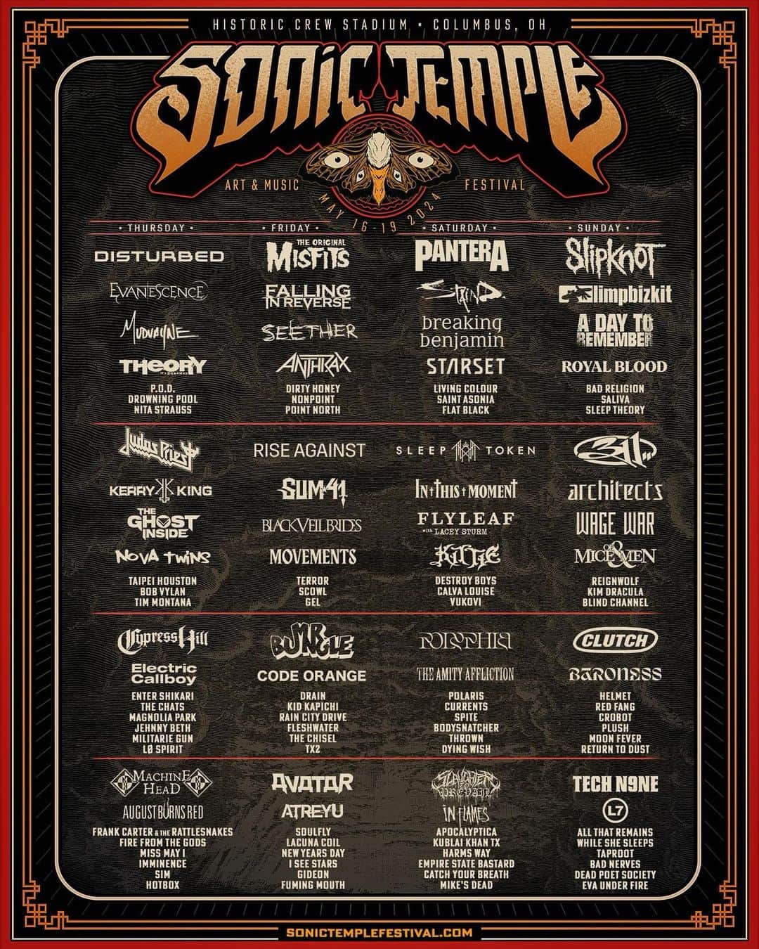 Slipknotさんのインスタグラム写真 - (SlipknotInstagram)「@sonictemplefestival // May 19, 2024」12月5日 3時08分 - slipknot