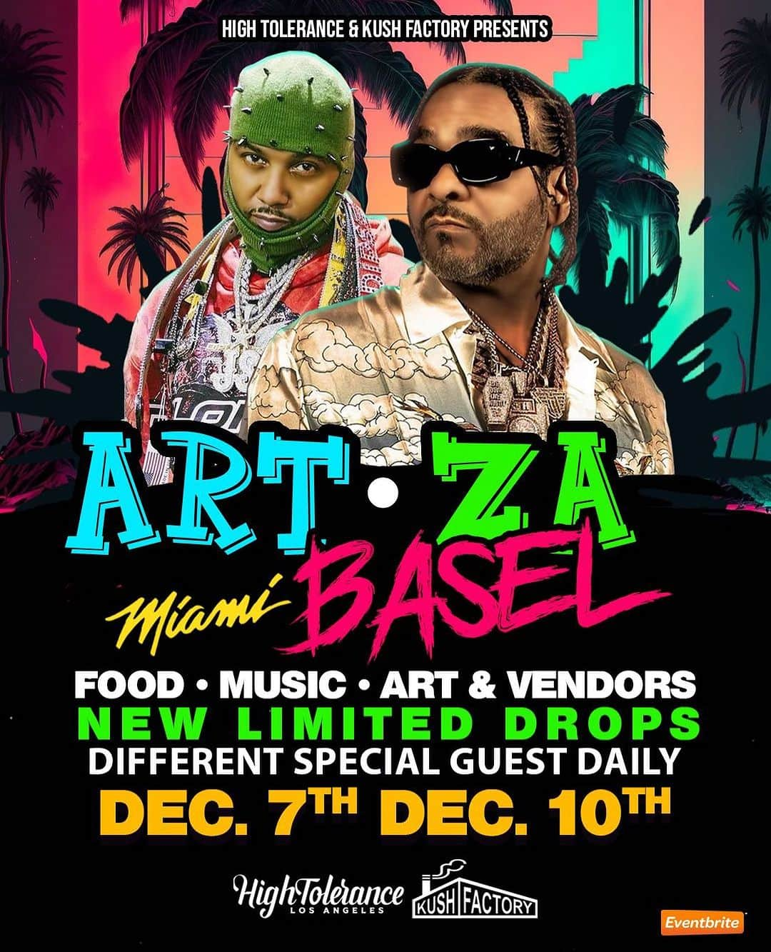 ジュエルズ・サンタナさんのインスタグラム写真 - (ジュエルズ・サンタナInstagram)「Ticket link in story !! Miami za Basel with a special guest everyday DEC 7-10 !!! @jimjonescapo @thejuelzsantana @kushfactory #HT #HTtakeover #GASONLY #HighTolerance」12月5日 4時07分 - thejuelzsantana