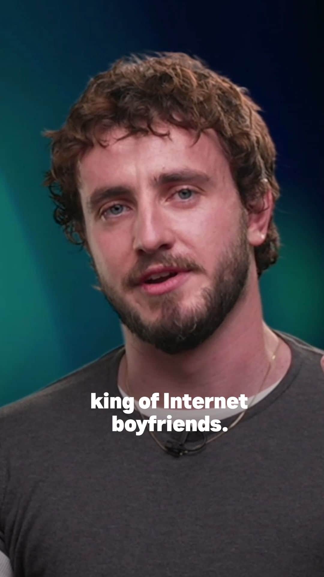 MTVのインスタグラム：「#PaulMescal, Internet Boyfriend™. Mission accomplished, he tells @joshuahorowitz.」