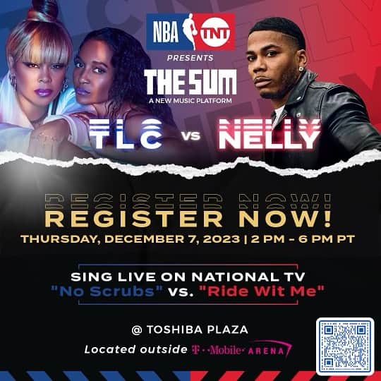 ネリーのインスタグラム：「Want to sing with me at the NBA In-Season Tournament on December 7th, 2023 and be part of #thesum Scan the QR code below or click the link in my bio to apply! #nbaist」
