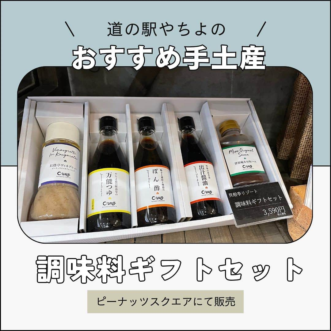 道の駅やちよのインスタグラム：「師走に入り、街が慌ただしくなって来ました。 年末年始に向けて、ギフトやホームパーティーにピッタリの手土産を集めました💝  🎁お歳暮に、、やちよ道の駅食堂のつゆをはじめとした調味料セット  🎁クリスマスパーティーに、、ドーナツの詰め合わせセット  🎁帰省のお土産に、、八福神あられ箱入り  🎁お年玉の代わりに👀、、やっちコインチョコ  🎁暖かいお部屋で食べたい、、プチシャンテリーのジェラート各種  行動規制が緩和されて、はじめての年末年始、楽しいひとときをお過ごしください🥰  #道の駅やちよ　#道の駅グルメ  #お土産  #千葉県八千代市」