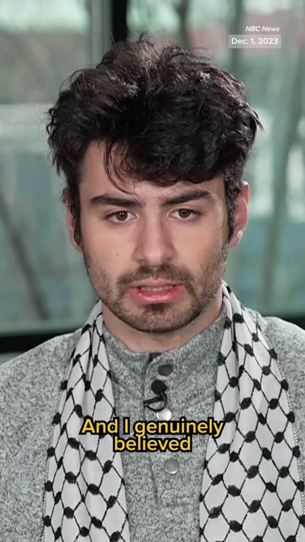 NBC Newsのインスタグラム：「Kinnan Abdalhamid, one of the three Palestinian college students shot in Vermont over Thanksgiving weekend, recalled how he feared his friends were dead when he heard shots ringing out.」