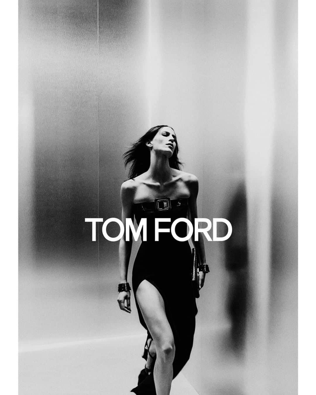 トムフォードのインスタグラム：「SPRING 24   CREATIVE DIRECTOR: PETER HAWKINGS PHOTOGRAPHER: ROBIN GALIEGUE MODEL: JEANNE CADIEU   #TOMFORDSPRING24 #TOMFORD」