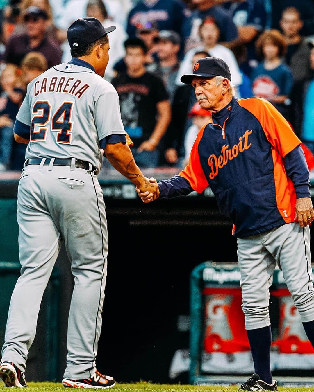 デトロイト・タイガースさんのインスタグラム写真 - (デトロイト・タイガースInstagram)「Miggy tips his cap to the Skipper on his Hall of Fame nod.」12月5日 6時14分 - tigers