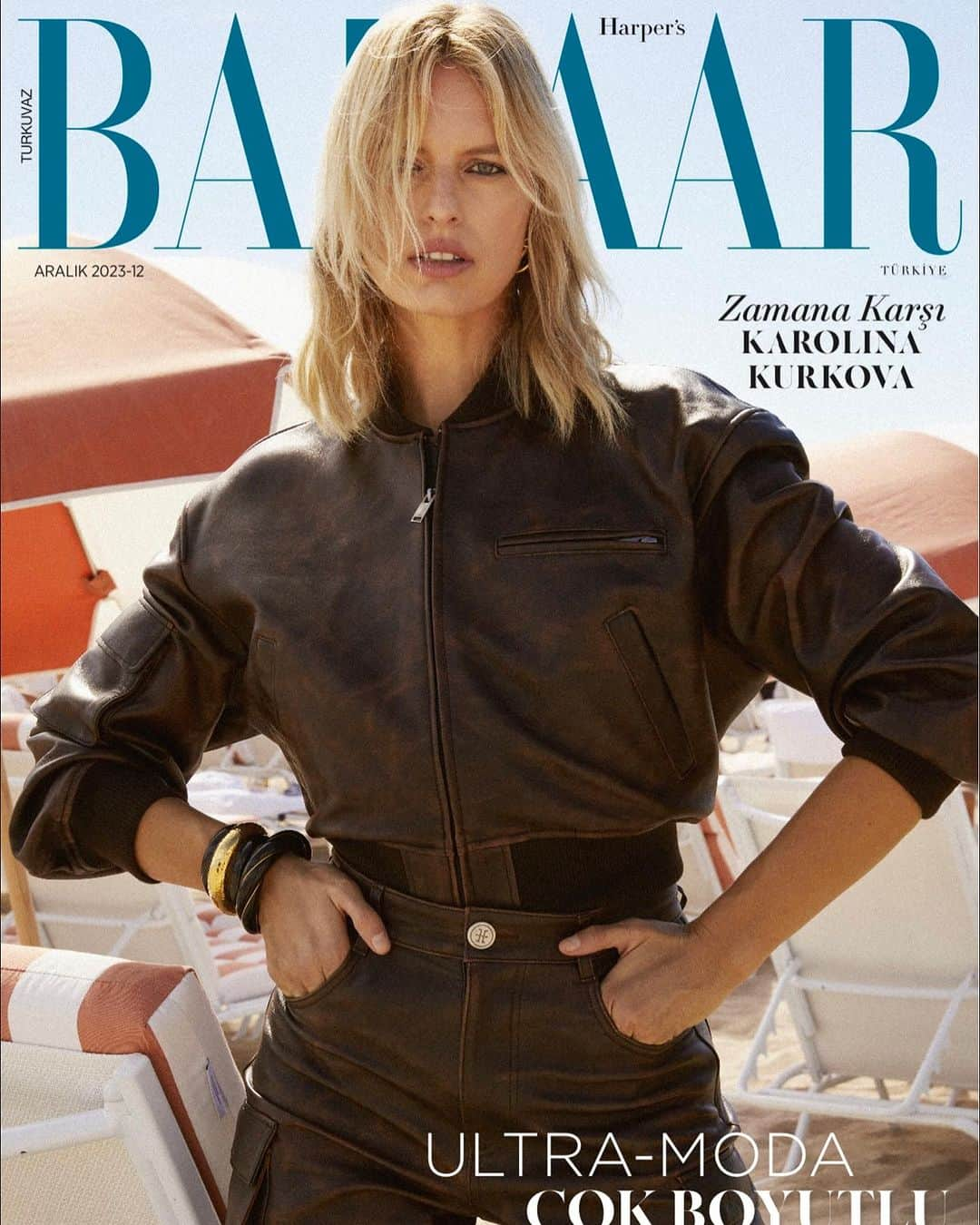 カロリナ・クルコヴァのインスタグラム：「New Cover Story X harpersbazaarturkiye. 🤎」