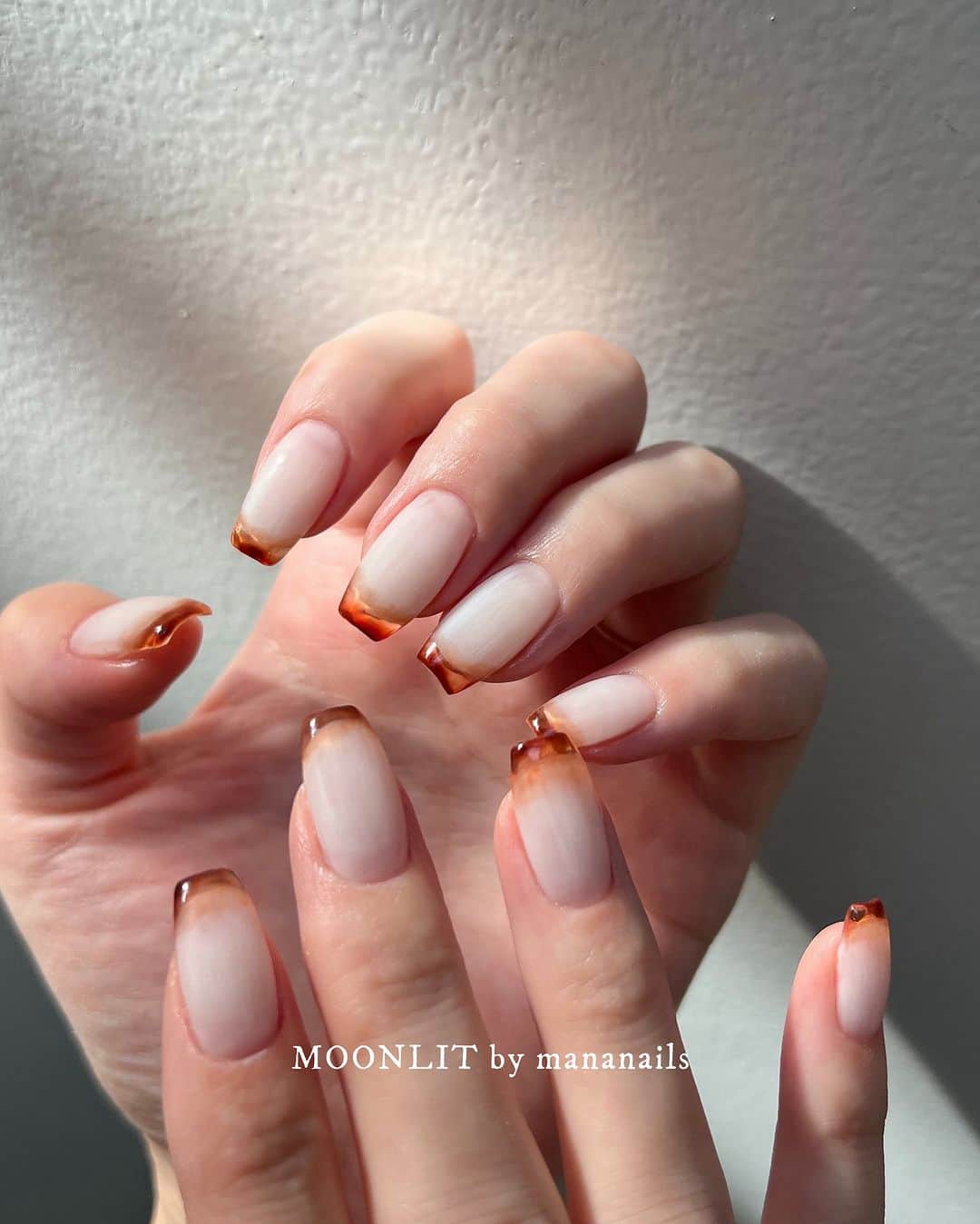 mananailsのインスタグラム：「🥃 先端じんわりクリアグラデーション🥃  ☾120min」