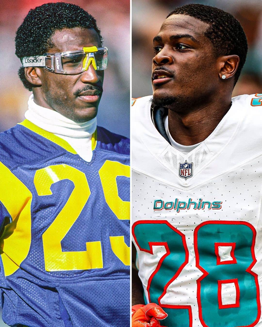マイアミ・ドルフィンズのインスタグラム：「De'Von Achane has nine touchdowns from scrimmage through his first six career games, the second-most in NFL history behind only Eric Dickerson (10) 😲」