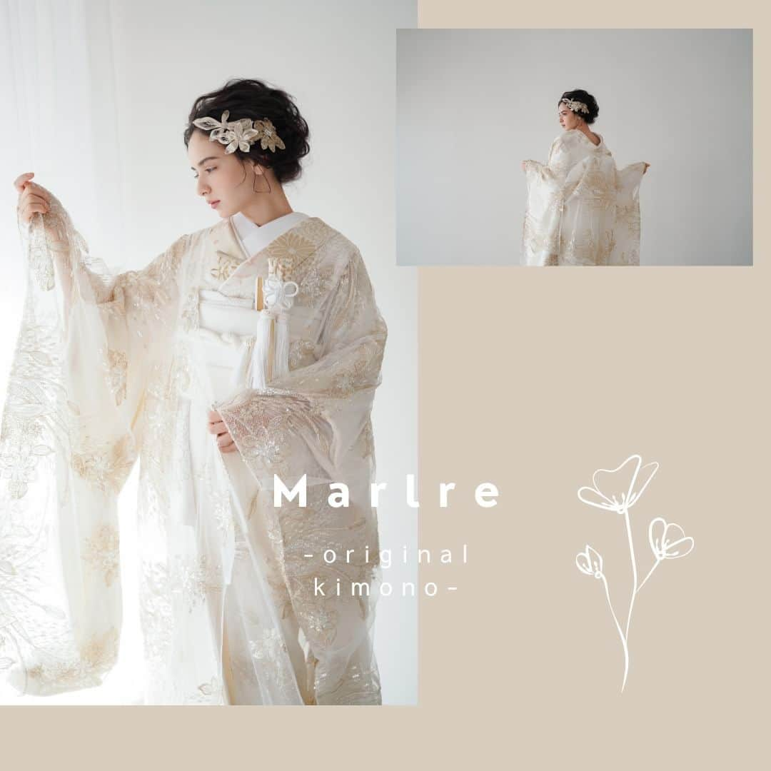 studioTVB梅田店さんのインスタグラム写真 - (studioTVB梅田店Instagram)「新登場！DECOLLTEオリジナルの和装 【MARLE】マルレ  新たに2種類仲間入りです👏 透け感のあるものやしっかりと柄が入っているものまで！ おしゃれで新しい！和装で撮影してみませんか？❤️  👘UK-02(1枚目) 軽やかなチュール生地に、ゴールドとシルバーのビーディングで立体的なボタニカル刺繍が施され、華やかな印象に。  👘UK-01(2枚目) 着物全体に施された大きな箔押しの花柄が美しい一着。光を受けることでやわらかくマットな輝きを放ち、花嫁様を優しい雰囲気に見せてくれます。  👘Lilas (リラ) - pink(3枚目) 様々な色味のピンクでまとめた一着。ふんだんに散りばめられた花の刺繍が愛らしさを演出。  ⁡ 👘Daphné (ダフネ)(4枚目) インポートジャガード生地で大胆に花柄をあしらった真っ赤な生地を使用し、目の引くデザイン。 ⁡ . 保存で何度でも見返し可能！ フォトウェディングの参考にしてみてくださいね＾＾  ・ ・ ・ ・ ・ ・ @studiotvb_umeda @decollte_weddingphoto @d_weddingphoto_jp ・ ・ ・ ・ ・ ・ ・ 共に働くフォトグラファー・ヘアメイク・プランナー、 募集中です。 @decollte_recruit ・ ・ ・ #撮る結婚式 #デコルテフォト #スタジオTVB #studiotvb #スタジオTVB梅田 #studiotvb梅田 #ウェディングフォト #フォトウェディング #ロケーションフォト #ナチュラルウェディング #ドレス試着  #ウェディングドレス #前撮り #大阪前撮り #洋装前撮り #関西プレ花嫁 #プレ花嫁 #結婚式準備 #全国のプレ花嫁さんと繋がりたい #プレ花嫁さんと繋がりたい #日本中のプレ花嫁さんと繋がりたい #幸せな瞬間をもっと世界に #cherish_photo_days #2023秋婚 #2024冬婚」12月5日 18時12分 - studiotvb_umeda