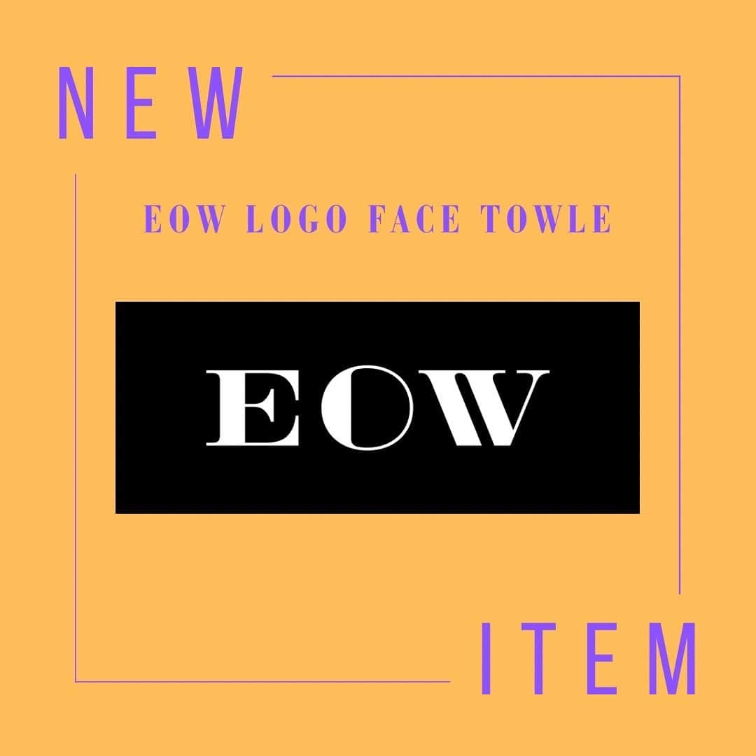 EOWさんのインスタグラム写真 - (EOWInstagram)「【NEW GOODS】 EOW LOGO フェイスタオル ¥2,000 サイズ：840×340」12月5日 19時00分 - eow_jpn