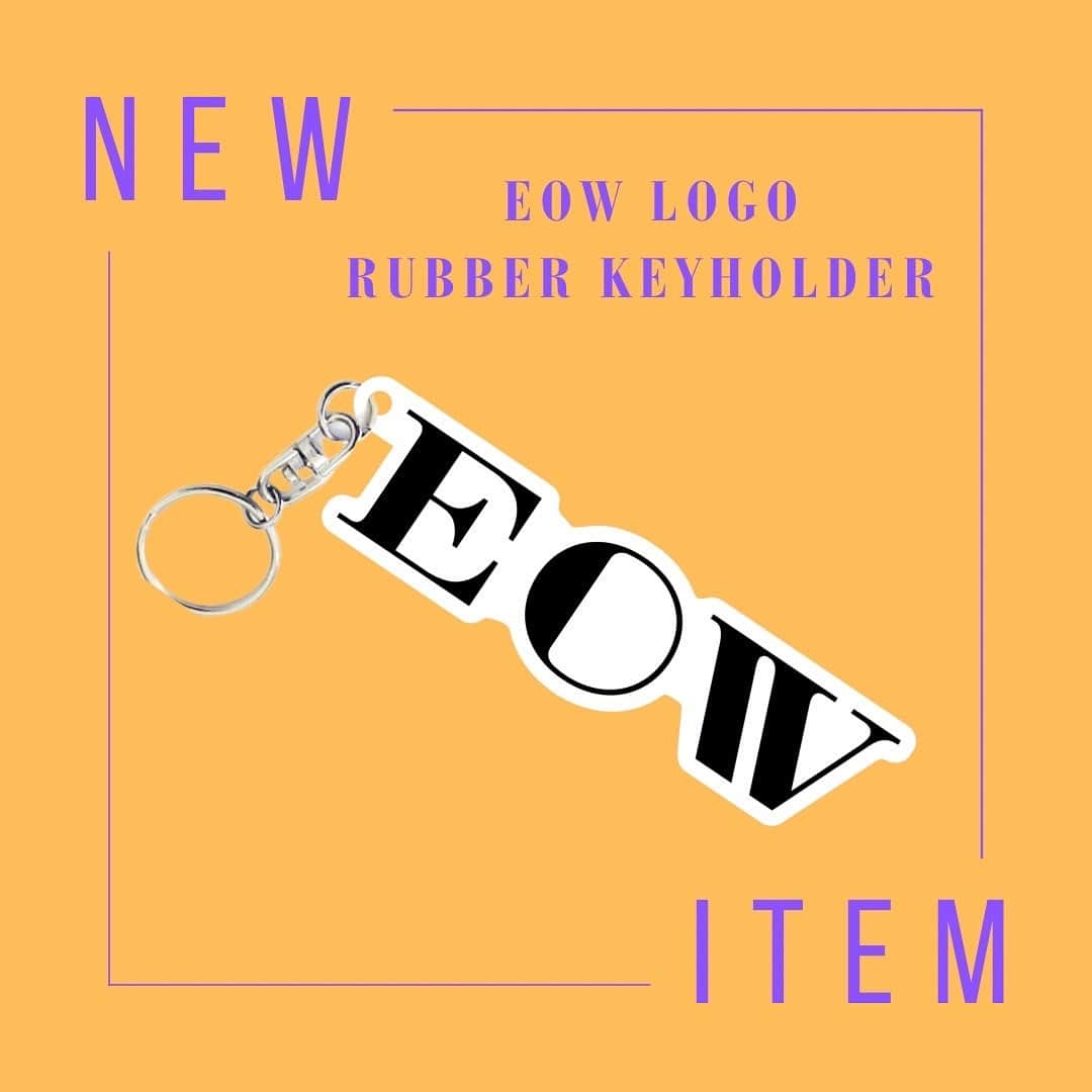 EOWのインスタグラム：「【NEW GOODS】 EOW LOGO RUBBER KEYHOLDER ¥1,000」