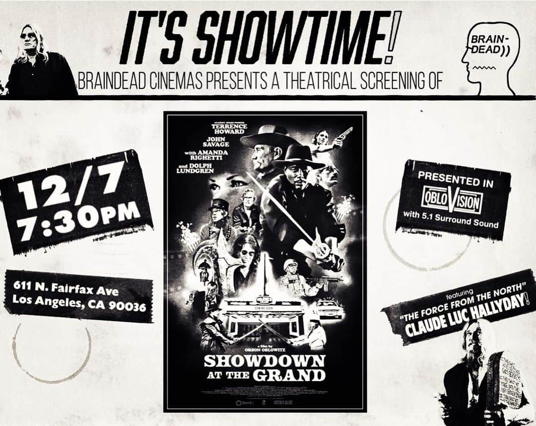 アマンダ・リゲッティのインスタグラム：「Showdown At The Grand is screening at @braindeadstudiosfairfax this Thursday Dec 7th at 730pm! Link in bio for tickets」