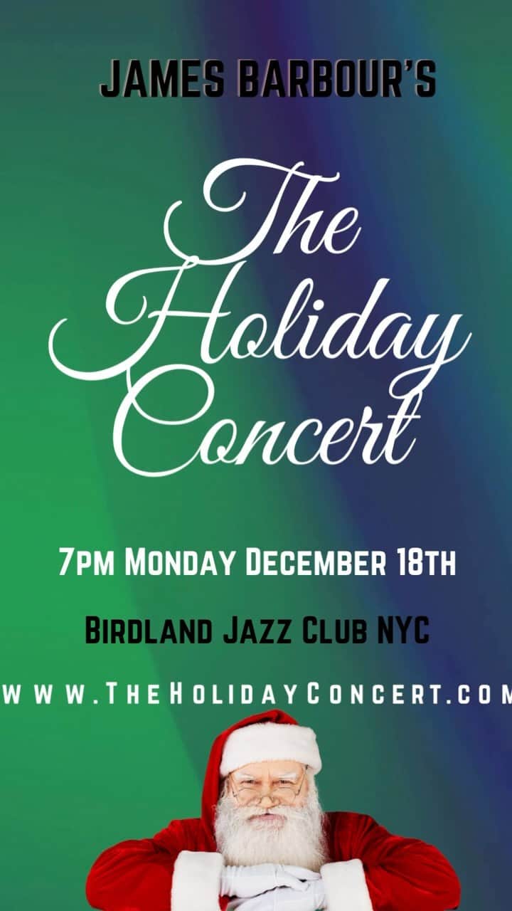 ジェイムズ・バーバーのインスタグラム：「He’s coming to town!  www.theholidayconcert.com」