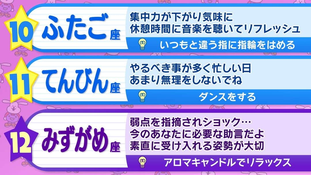 ABCテレビ「おはよう朝日です」さんのインスタグラム写真 - (ABCテレビ「おはよう朝日です」Instagram)「きょうのあなたの運勢は⁉️  #おは朝 #占い」12月5日 11時47分 - ohaasaofficial