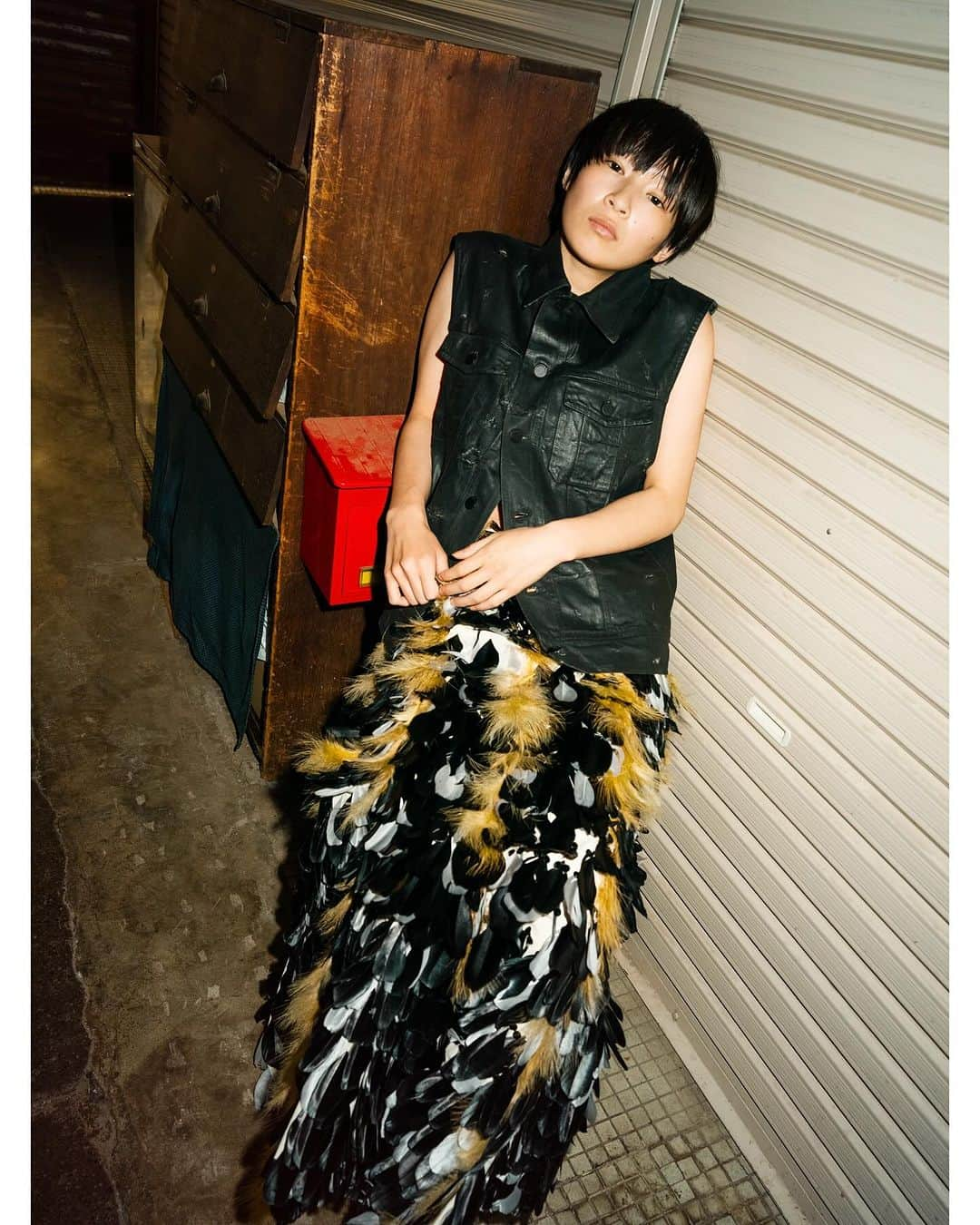 蓮井元彦さんのインスタグラム写真 - (蓮井元彦Instagram)「Odyssey in @theforumist staring @___rukaishikawa  styled by @_yosuke_shoji_  hair & makeup @misatoawaji  special thanks @flotsambooks  - Get ready to immerse yourself in a tale where fashion becomes a form of self-discovery, a narrative where the resonance of the soul leaves an indelible mark on the world of style. Welcome to a realm where substance and styling intersect, creating a symphony that resonates far beyond the surface, inviting you to ponder the profound connection between personal style and a philosophy that champions substance over extravagance. - 1,2 & 4) Denim Vest by Dior Homme by Hedi Slimane. Skirt by YUEQI QI. Sandals by Purpred. 3 & 8) Dress by PERMINUTE. Shoes by CAMPERLAB. 5 & 9) Dress by YUEQI QI. Spangle Dress by 1017 ALYX 9SM. Shoes by Purpred. 6) Vintage Nylon Jacket by NIKE. Dress, Skirt, and Pants by JICHOI®. Boots by YUEQI QI. 7) Top by NUMBER (N)INE by Takahiro Miyashita. Boots by CAMPER. Bracelet by LIMI Feu. Watch by G-SHOCK.」12月5日 11時59分 - motohiko_hasui