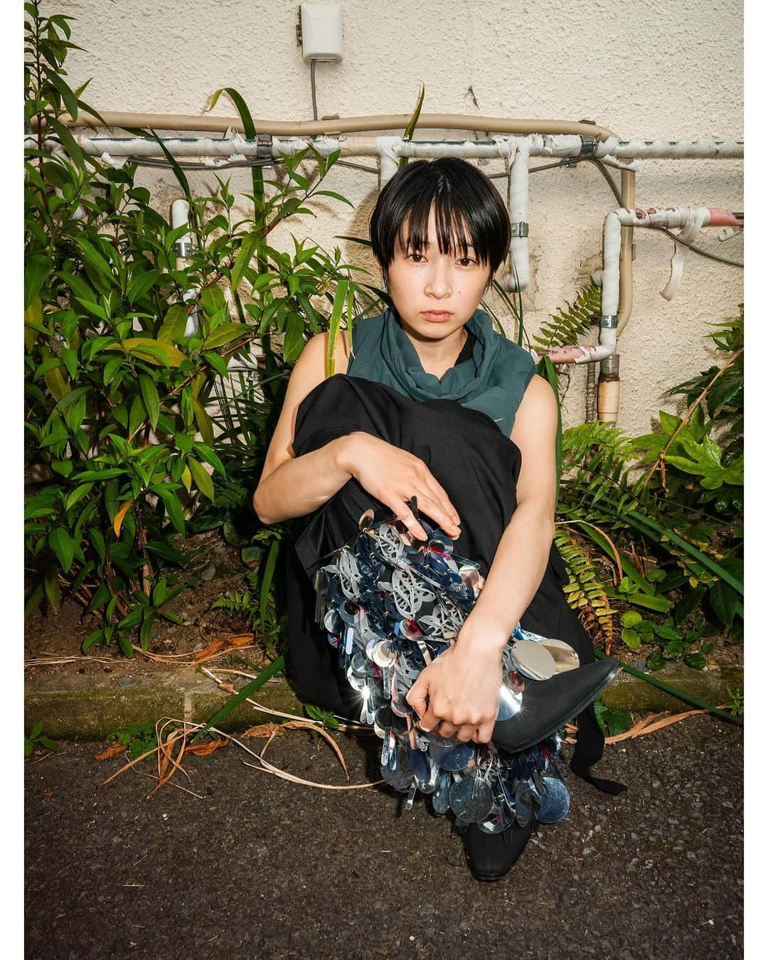 蓮井元彦さんのインスタグラム写真 - (蓮井元彦Instagram)「Odyssey in @theforumist staring @___rukaishikawa  styled by @_yosuke_shoji_  hair & makeup @misatoawaji  special thanks @flotsambooks  - Get ready to immerse yourself in a tale where fashion becomes a form of self-discovery, a narrative where the resonance of the soul leaves an indelible mark on the world of style. Welcome to a realm where substance and styling intersect, creating a symphony that resonates far beyond the surface, inviting you to ponder the profound connection between personal style and a philosophy that champions substance over extravagance. - 1,2 & 4) Denim Vest by Dior Homme by Hedi Slimane. Skirt by YUEQI QI. Sandals by Purpred. 3 & 8) Dress by PERMINUTE. Shoes by CAMPERLAB. 5 & 9) Dress by YUEQI QI. Spangle Dress by 1017 ALYX 9SM. Shoes by Purpred. 6) Vintage Nylon Jacket by NIKE. Dress, Skirt, and Pants by JICHOI®. Boots by YUEQI QI. 7) Top by NUMBER (N)INE by Takahiro Miyashita. Boots by CAMPER. Bracelet by LIMI Feu. Watch by G-SHOCK.」12月5日 11時59分 - motohiko_hasui