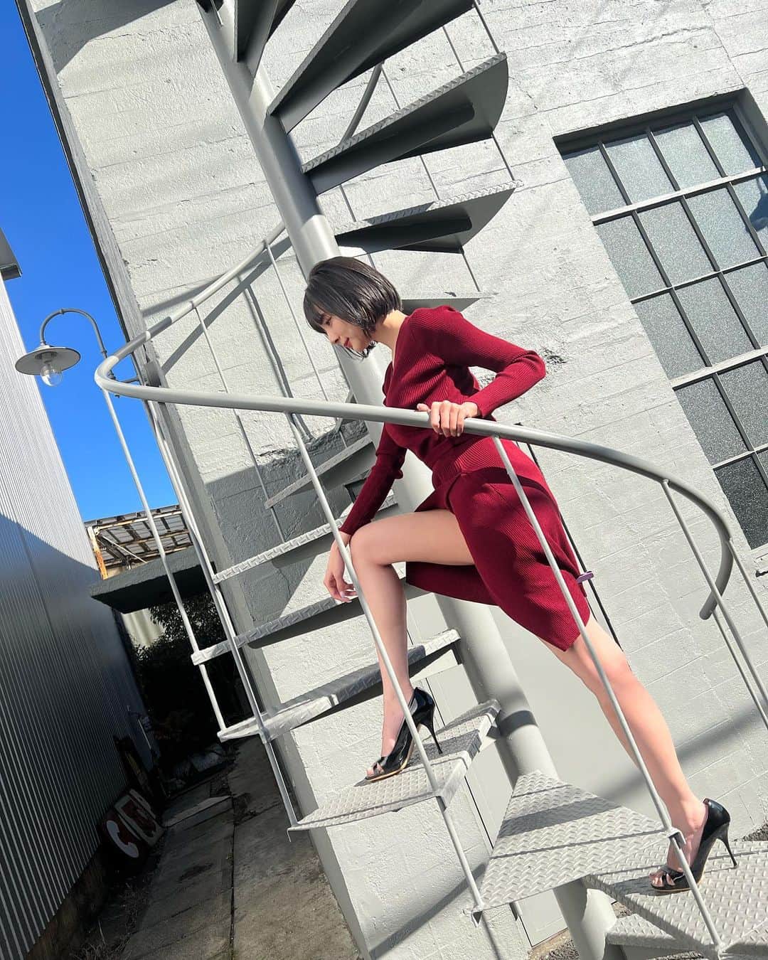 岡田紗佳さんのインスタグラム写真 - (岡田紗佳Instagram)「螺旋階段ですわ」12月5日 12時54分 - sayaka_okada
