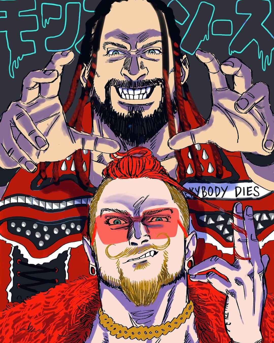 ランス・アーチャーのインスタグラム：「Japanese Fan Art is the Best!! KAKKOI.   #MonsterSauce」