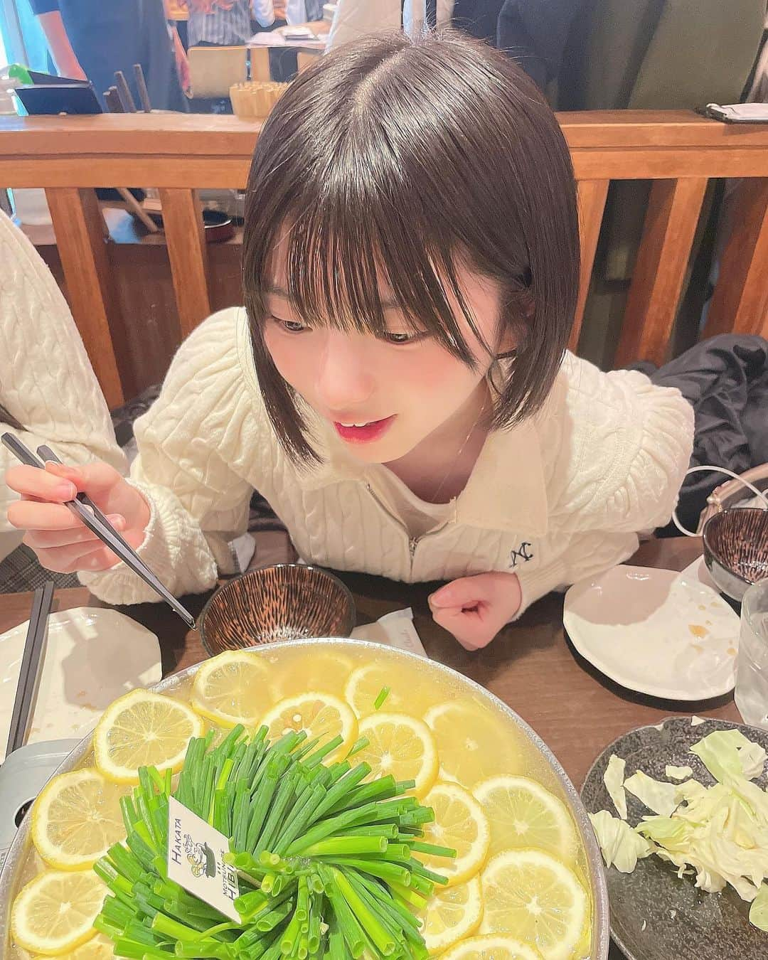 姫野ひなのさんのインスタグラム写真 - (姫野ひなのInstagram)「ひなのレモンもつ鍋すき🍋🍋🍋」12月5日 14時56分 - pi._.y