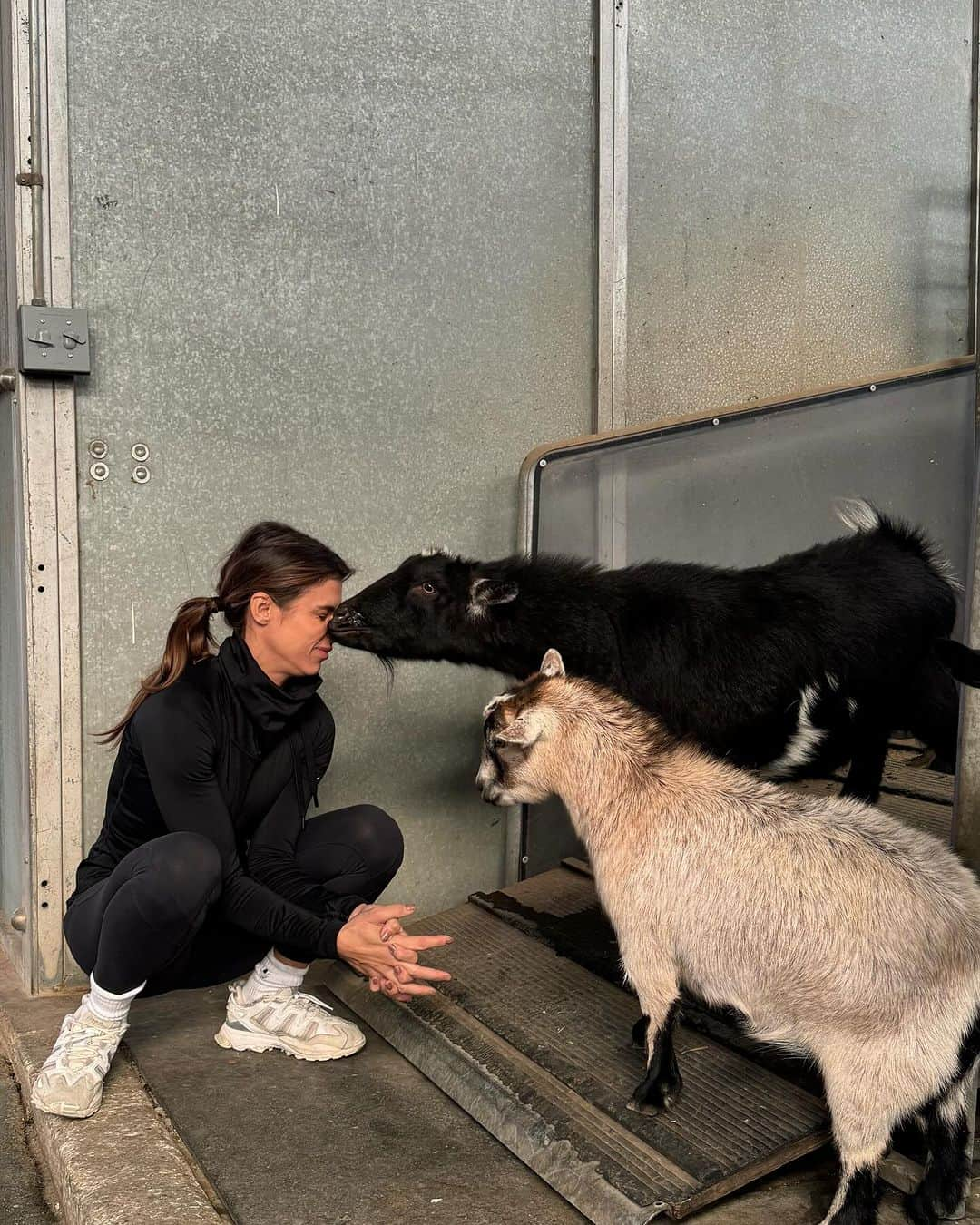 エリザベッタ・カナリスさんのインスタグラム写真 - (エリザベッタ・カナリスInstagram)「-Today in LA - I love goats and sometimes I get some love back 💕 -my mom, her sister and I here in LA  -Skyler on a horse for the first time ( I wanted to be there bc horseback riding has been my favorite thing since i was little) Then horses, love , fun and obviously the Christmas magic 🪄」12月5日 14時56分 - littlecrumb_