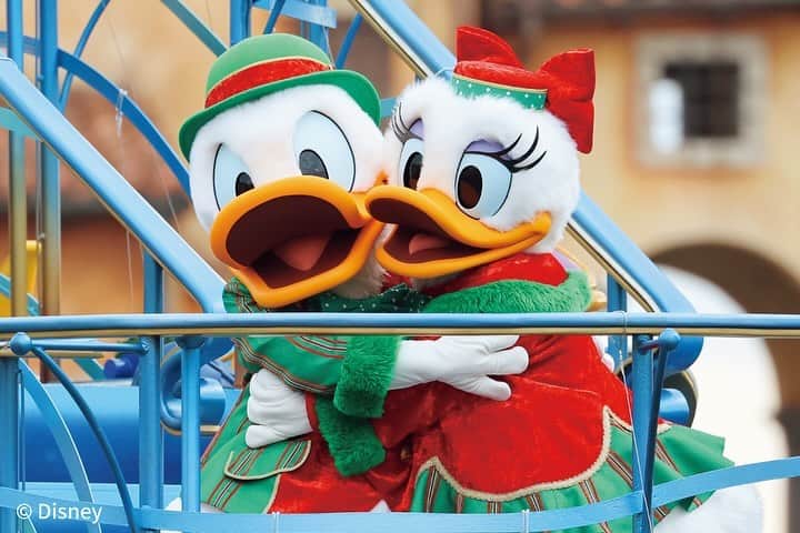 月刊ディズニーファン【公式】のインスタグラム：「#東京ディズニーシー で12月25日まで公演中の#水上グリーティング 「#ディズニークリスマスグリーティング 」のスペシャルな写真を紹介❤️   #クリスマス らしい衣装を着た#ミッキー と仲間たちがゲストにご挨拶🎄 #サンタクロース も登場して、みんなでクリスマスソングにのせたキュートなダンスを披露してくれるよ🎅✨ 一緒に踊って楽しいクリスマスを過ごしてね🎁   １〜３枚目の写真は#ディズニーファン１月号 のピンナップになっているのでチェックしてね❣️👀   #ディズニーファン1月号 に掲載の記事は、2023年11月13日時点の情報に基づいています。掲載した情報は、予告なく内容が変更、中止になる場合があります。  各情報の最新状況につきましては、誌面に掲載のお問い合わせ先にお問い合わせください。  東京ディズニーリゾートに関する情報は、 東京ディズニーリゾート・インフォメーションセンター 電話0570-00-8632　受付時間：10:00-15:00 （年中無休） （一部のIP電話・国際電話の方は045-330-5211）にお問い合わせください。  読者の皆様にはご迷惑をおかけいたしますが、何とぞご了承いただけますよう、お願い申し上げます。  #ディズニーファン #月刊ディズニーファン #disneyfan  #disney #ディズニー #tokyodisneyresort #東京ディズニーリゾート　#tokyodisneysea#ダッフィーアンドフレンズ  #disneychristmas #ディズニークリスマス#ミッキーマウス#ミニー#ミニーマウス #ドナルド#ドナルドダック #デイジー#デイジーダック #ダッフィー#シェリーメイ」