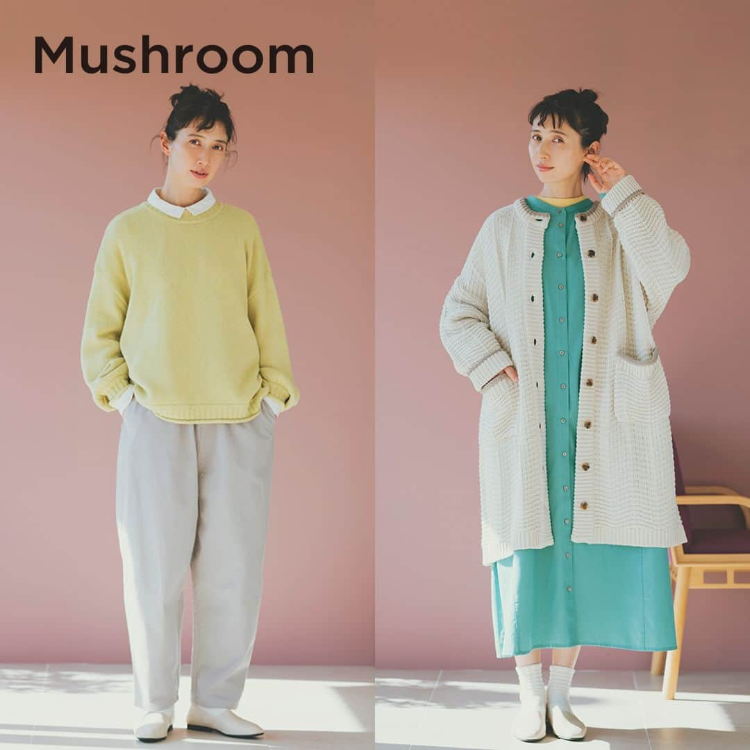 シャンブルオフィシャルのインスタグラム：「🎍Mushroom福袋　ご予約受付中🎍  かわいい×ナチュラルなコーデを楽しめるMushroomの 福袋。 着まわしやすいアイテムが入った お洋服福袋6点セット　税込9,900円です✨  イエローやターコイズブルーなど、 コーデを引き立てるカラーのアイテムがたくさん！  シンプルなデザインで福袋以外の組み合わせでも◎ 春先まで活躍すること間違いなしです。  ご予約受付は【12/9(土)23時】まで！ 毎年人気のMushroom福袋を 確実にGETできるチャンスをお見逃しなく🎶  #シャンブル #chambre #シャンブル購入品 #Mushroom購入品 #マッシュルームコーデ #ナチュラルファッション #ナチュラルコーデ #福袋 #福袋2024 #福袋予約受付中」