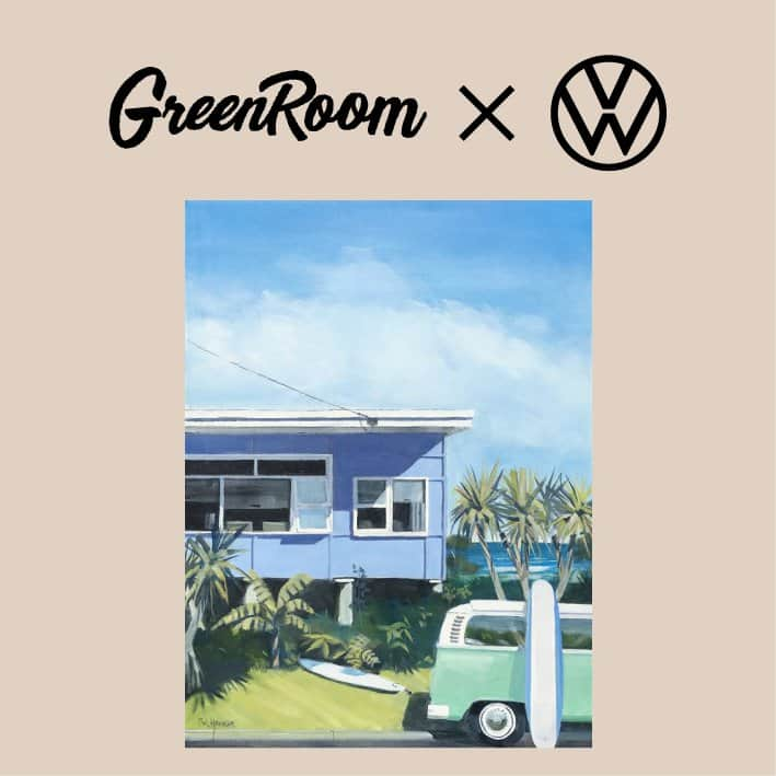 フォルクスワーゲンのインスタグラム：「＼ 🏄‍♀️ @greenroomgallery × Volkswagen 🚗 ／ ART COLLECTION プレゼントキャンペーン第⑥弾 🖼  6人目のアーティストは オーストラリア在住のポール・ハーバー (@paulharbour) 🎨  アクリルを用いてCoastal Life Styleを描く ポールの作品の中から、海沿いの街での Type2(ワーゲンバス)との何気ない休日を描いた作品 ”Blue View”を抽選で5名様にプレゼント🎁 特別なオリジナルフォトフレームもセットで✨  詳しくはプロフィールの「キャンペーン」ハイライトを ご覧ください👆  応募期間: 2023年12月5日(火)〜12月31日(日)  #フォルクスワーゲン #ワーゲン #ワーゲンバス #Volkswagen #VW #GREENROOM #ArtCollection #BlueView #Surfculture #Beachculture #PaulHarbor #ポールハーバー #Australia #CoastalLifeStyle」