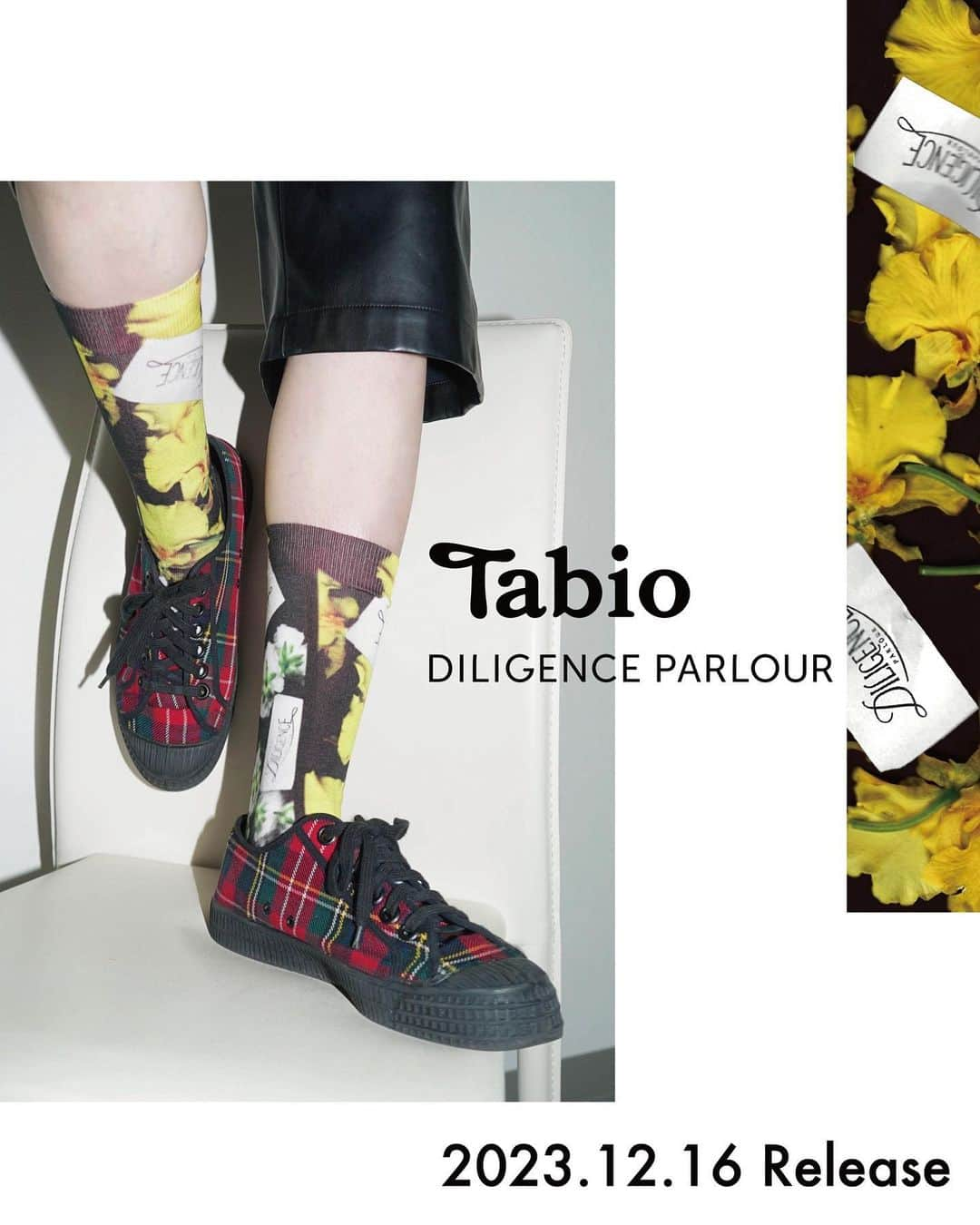 靴下屋公式アカウント（tabio）さんのインスタグラム写真 - (靴下屋公式アカウント（tabio）Instagram)「. DILIGENCE PARLOUR / Tabio　Limited socks  2023.12.16 Sat Release ⁡  植物の可能性と創造性を探求し、  そこから生まれる文化的価値と新しいコミュニケーションを 日々のくらしの中に提供するフラワーショップ  DILIGENCE PARLOURとのコラボレーションソックスを発売します。  第二弾となる今回ははレディース6柄に加えて、 メンズサイズの2柄もご用意しました。 花とプリントが織りなす新しいデザインをお楽しみください。  【販売店舗】 ・Tabio 表参道ヒルズ店 ・Tabio 六本木ヒルズ店 ・Tabio Japan GINZA SIX 店 ・Tabio KITTE 店 ・DILIGENCE PARLOUR オンラインストア  #DILIGENCEPARLOUR  #Tabio  #DILIGENCEPARLOURxTabio  #flower #socks」12月5日 17時58分 - tabio.jp