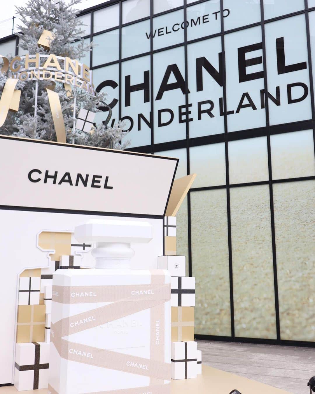 岡本静香のインスタグラム：「シャネルのスペシャル イベント「CHANEL WONDERLAND」  明日2023年12月6日（水）からスタートします✨ 一足先に、プレス公開に伺いました  はぁ…♡ もう何だろう、 美容のプレイパークに行ったかのような、満足感と高揚感と幸せ感です  ❄️❄️❄️  星が煌めく夜空の先は、シャネルの 雪の世界が広がり、まさにワンダーランド  鍵を渡して頂き（私のは巨大でそれもわくわく）、プレゼントボックスを開けて様々なシャネルコスメの世界観を楽しめます  その先には、広くて開放的な、タッチアップスペース  ホリデイコスメ、タロット占いから導かれるPerfume、カードプリント、トランプマジックなど、  楽しいことがあり過ぎて、 ずっとこの顔🥹をしていました  私もうクリスマスこれでいい、って思った（笑）  こちらは必ず、行くべきです✨しあわせよ  CHANEL WONDERLAND 2023年12月6日（水）～12月17日(日） 原宿のヨドバシJ6ビルディングにて」