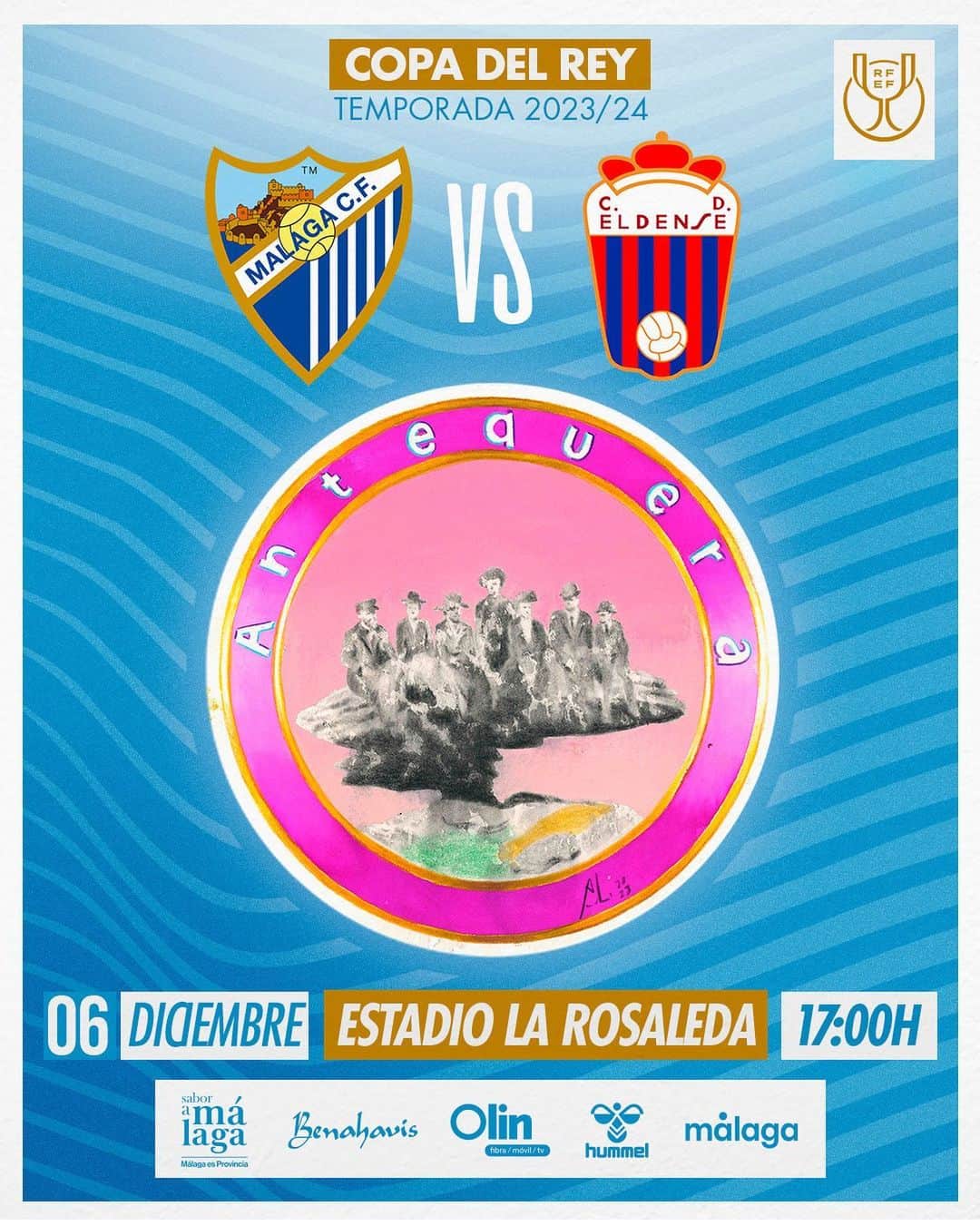 マラガCFのインスタグラム：「¡¡@ayuntamiento_de_antequera_ nos acompañará mañana en #CopaDelRey!!  ¡@jluispuche nos regala esta joya de su mágico torcal! 😍  Málaga CF es provincia 💙🤍」