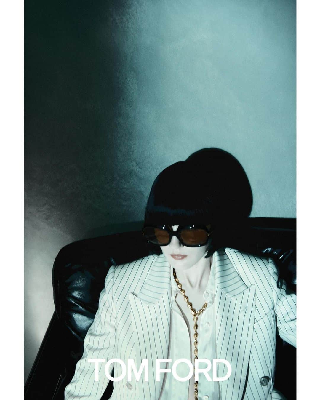 トムフォードのインスタグラム：「SPRING 24   CREATIVE DIRECTOR: PETER HAWKINGS PHOTOGRAPHER: ROBIN GALIEGUE MODEL: EVA KOMUVES   #TOMFORDSPRING24 #TOMFORD」
