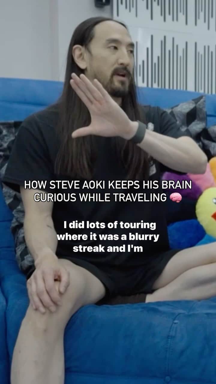 スティーヴ・アオキのインスタグラム：「🌍🧠 Traveling to keep the brain curious! In a recent chat with @bryanjohnson_, @steveaoki dove into his pursuit of exploring, and pausing to savor life’s moments, and engaging his senses while traveling. Reminding us that documenting the journey isn’t just for memories—it’s a brain-boosting exercise that sparks curiosity and keeps our minds vibrant. 📷💡 🧠」