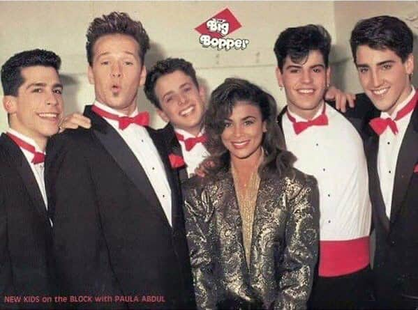 ニュー・キッズ・オン・ザ・ブロックのインスタグラム：「From then till now... can’t wait for the #MagicSummerTour with our girl @PaulaAbdul! Tickets on sale at www.NKOTB.com 🤖❤️」