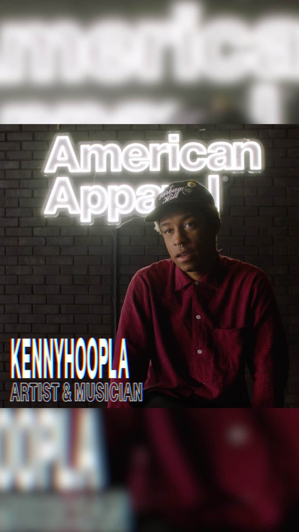 American Apparelのインスタグラム：「“A shirt that never lets you down when you put it on” #ForeverTee  American Apparel x Ones to Watch present a Live Music & Tee Printing Event w/ @kennyhoopla. A collaboration to inspire style and craft the culture.  #americanapparel #onestowatch #kennyhoopla」