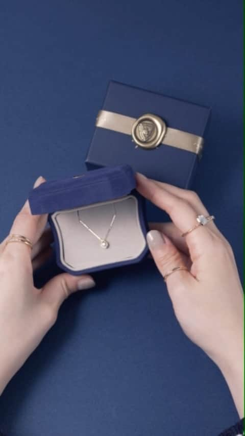 ageteのインスタグラム：「【Limited Edition -Diamond Necklace -】 夜空の月をイメージしたセンターストーンの周りをメレダイヤモンドが囲む贅沢なデザイン。 ダイヤモンドが光るたびにデコルテに美しい輝きをもたらしてくれます。  #agete #アガット #限定 #ダイヤモンドネックレス #ギフトジュエリー」