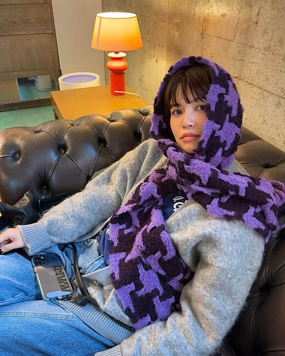 垣内彩未のインスタグラム：「🧣🧣🧣  常に可愛いマフラー探してる🔍」