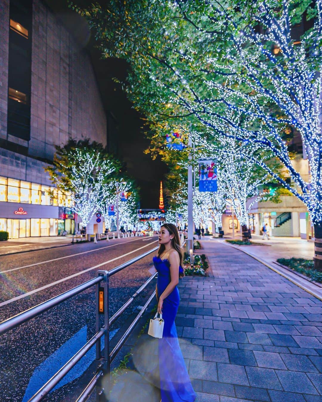 Stella Leeさんのインスタグラム写真 - (Stella LeeInstagram)「One of my favorite winter illuminations in Tokyo is Keyakizaka Roppongi where you can see a white-blue lights on the street with bright red Tokyo Tower from a far 🗼  The photos were taken on 3 different years, but it all has the same view. It’s always good to be visiting a place that never changes 🫶🏻」12月5日 20時59分 - stellalee92
