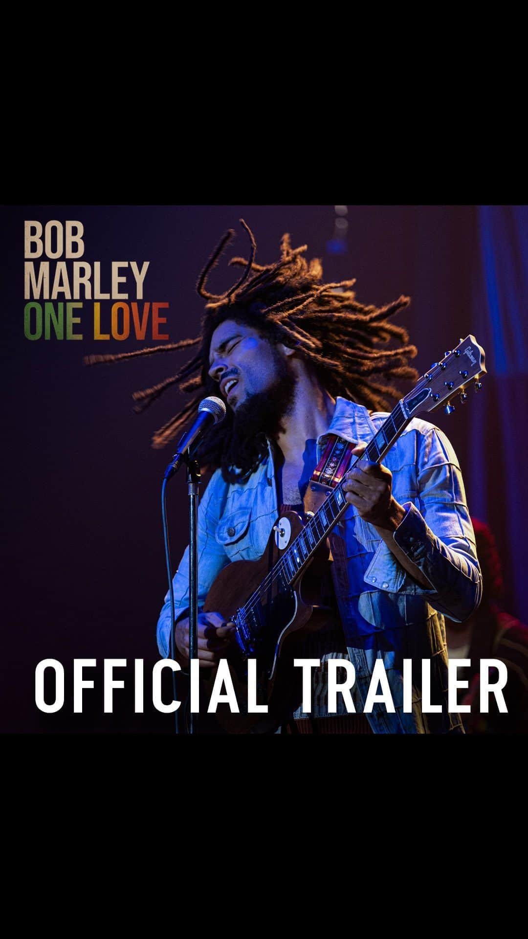 ボブ・マーリーのインスタグラム：「This Valentine’s Day, let’s get together and feel alright. Watch the NEW Bob Marley: One Love trailer now - Coming to theatres February 14, 2024. #BobMarleyMovie #OneLoveMovie」