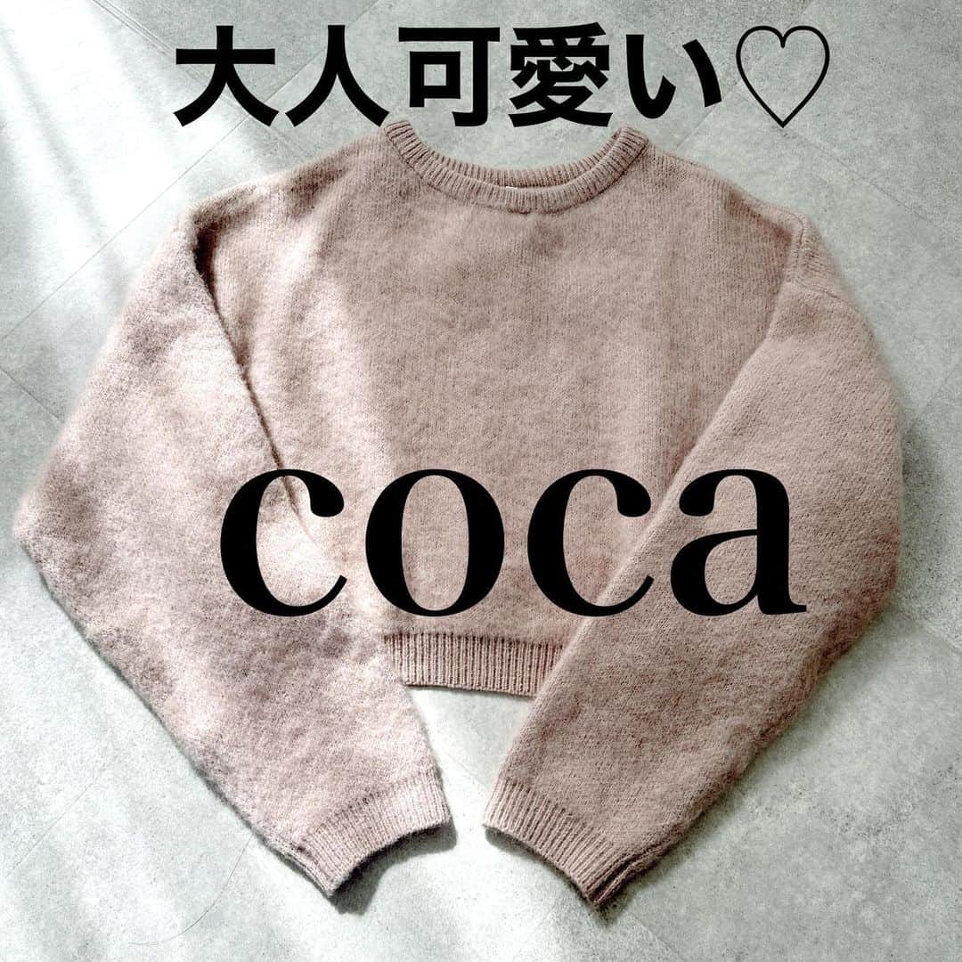 minminmaaaのインスタグラム：「@coca_official_store のニット💓  くすみピンクで、着丈短め・袖長めのシルエットがかわいい☺️  #ママコーデ #ママファッション #プチプラコーデ#コーディネート#着回しコーデ #大人カジュアル#locari  #ジーユー#ザラ#ユニクロ#高身長コーデ#ザラ#uniqlo#骨格ウェーブ#骨格ナチュラル#高身長#168cm#coca」