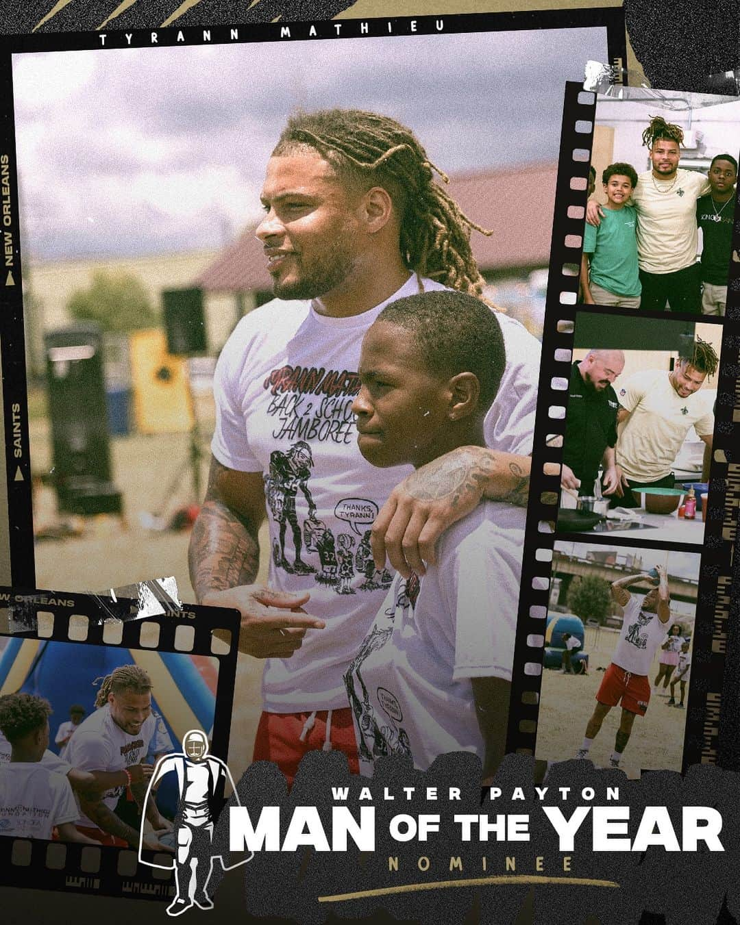 ニューオーリンズ・セインツのインスタグラム：「Congrats to @mathieu_era on being named the #Saints 2023 Man of the Year! 👏  #WPMOY  | @SaintsinComm」