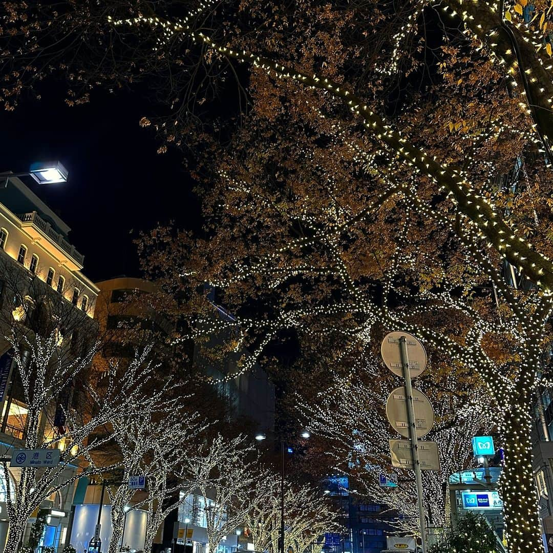 福地夏未さんのインスタグラム写真 - (福地夏未Instagram)「🎄 表参道ヒルズで働いてる時、 このイルミネーションを毎日お店から見れてたと思うと 相当贅沢だったな〜と思う🏃  今年もきれい！  _ #表参道 #表参道イルミネーション #omotesando」12月5日 23時57分 - natsuminmin19