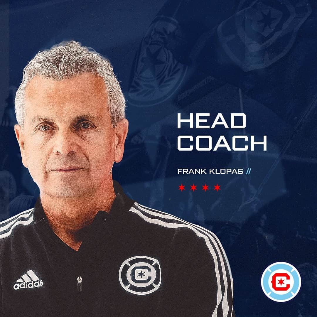 シカゴ・ファイアーのインスタグラム：「Chicago Fire FC has named Club Legend Frank Klopas as Head Coach.  🔗 in bio for more info.」
