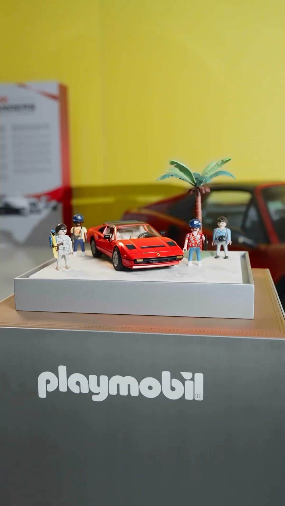 フェラーリのインスタグラム：「What do #MuseoEnzoFerrari, @Playmobil and #MagnumPI have in common?  Well, the beautiful #Ferrari308GTSQuattrovalvole 🏎️  #MuseiFerrari #Ferrari #Modena」