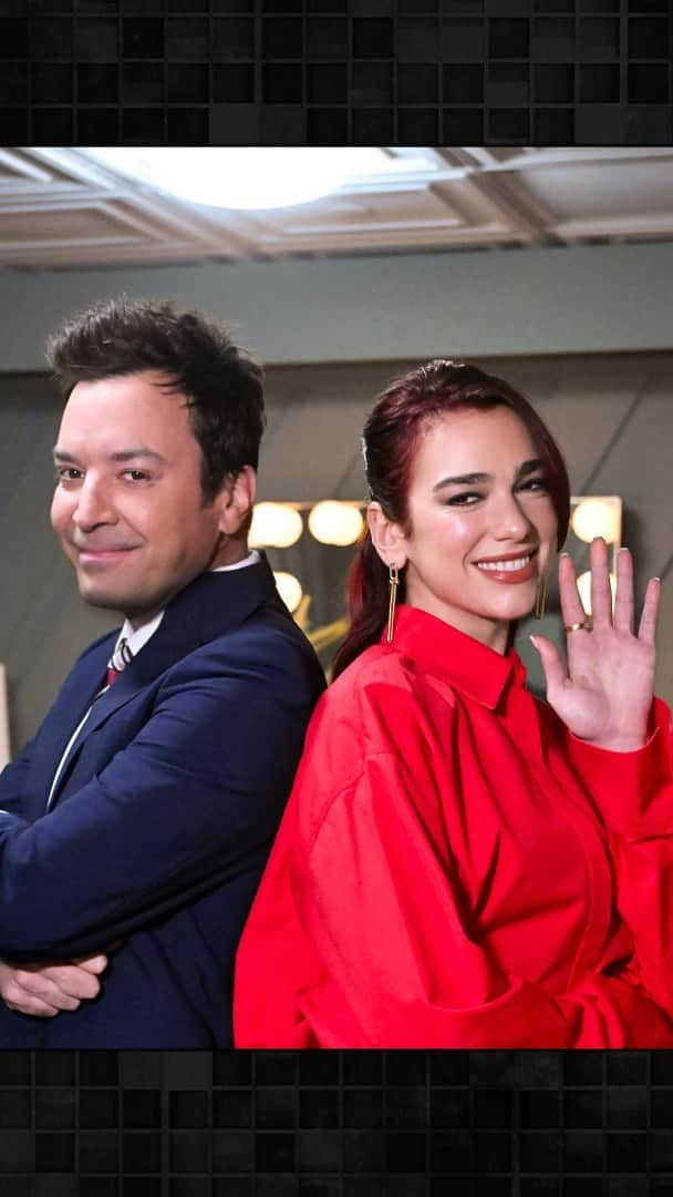 ジミー・ファロンのインスタグラム：「Catch @dualipa & @jimmyfallon or they’ll go Houdini 🪄   #FallonTonight #Houdini」