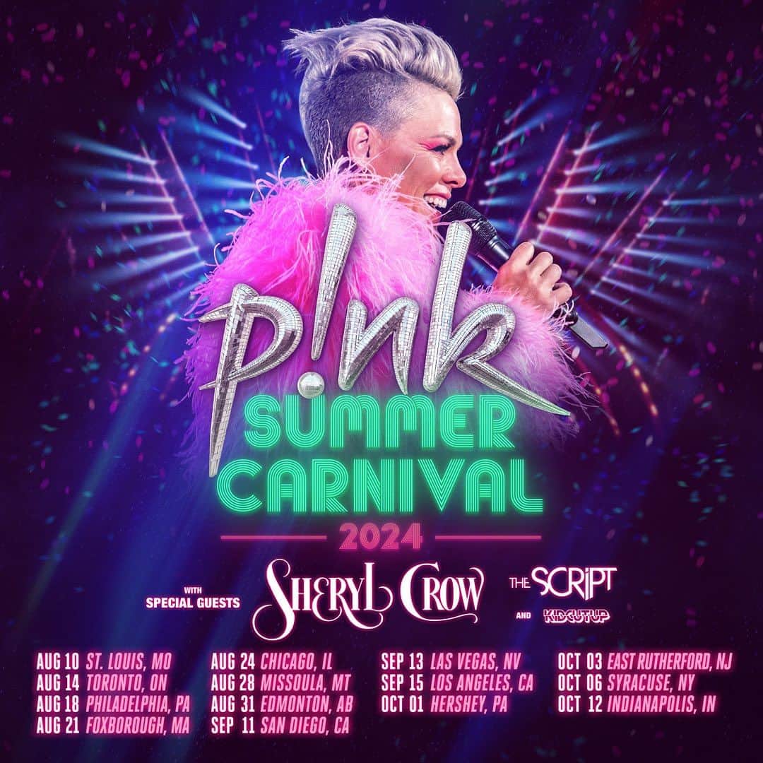 The Scriptのインスタグラム：「North America, We are so happy to announce we will be heading your way with @pink next year! Can’t wait to get back on the road, Link in bio for ticket information! ❤️」