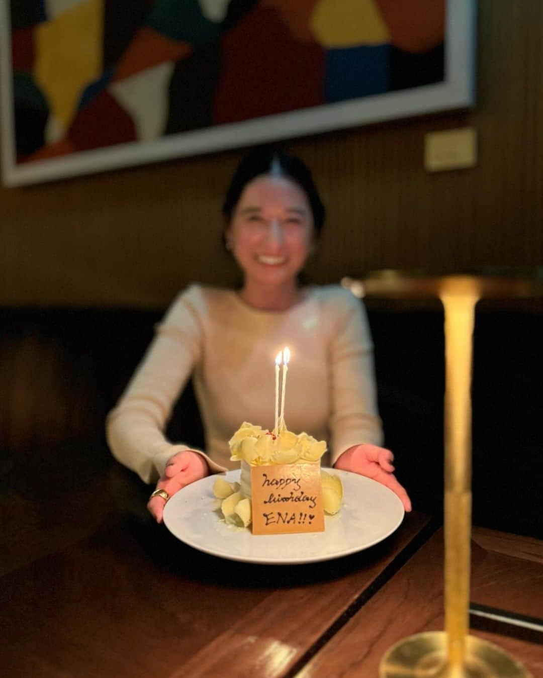 松本恵奈さんのインスタグラム写真 - (松本恵奈Instagram)「まさかのメンバーでお祝いしていいただきました🎂 しかも絶対にキャラじゃないのにバースデーソングまで 歌っていただき大感激&大爆笑でした。笑 これぞギャップ萌え😂🩷 本当にありがとうございました。 ただただ嬉しかったです○ またゆっくり☺️ Photo by @nakadashinsuke  #サプライズ #thx」12月6日 2時05分 - ena1123