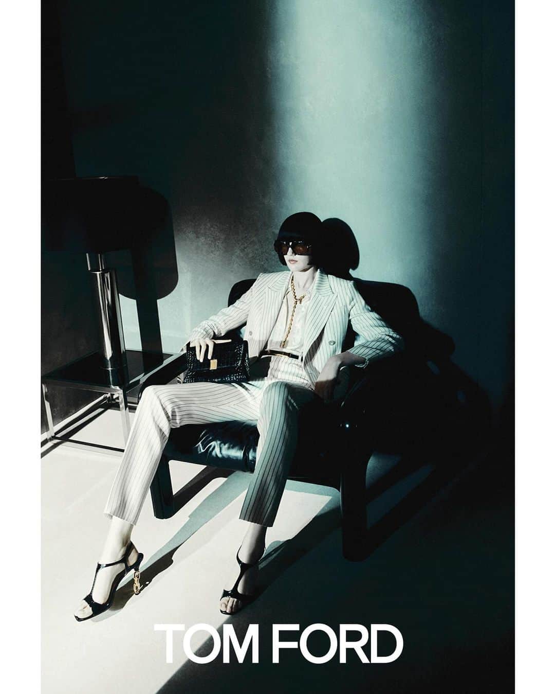 トムフォードのインスタグラム：「SPRING 24   CREATIVE DIRECTOR: PETER HAWKINGS PHOTOGRAPHER: ROBIN GALIEGUE MODEL: EVA KOMUVES   #TOMFORDSPRING24 #TOMFORD」